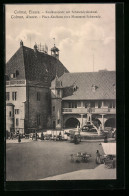 CPA Colmar /Elsass, Kaufhausplatz Avec Schwendydenkmal  - Colmar