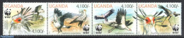 Uganda 2012 WWF, Secretary Bird 4v {:::} Or {+}, Mint NH, Nature - Birds - Birds Of Prey - World Wildlife Fund (WWF) - Andere & Zonder Classificatie