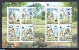 Niger 2013 WWF, Giraffe 8v M/s, Mint NH, Nature - Animals (others & Mixed) - Giraffe - World Wildlife Fund (WWF) - Niger (1960-...)