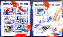 Mozambique 2013 Regatta 2 S/s, Mint NH, Sport - Transport - Sailing - Ships And Boats - Voile