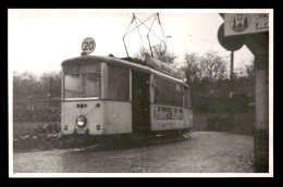 ALLEMAGNE - FRANKFURT - TRAMWAY - CARTE PHOTO ORIGINALE DU 6.01.1958 - Frankfurt A. Main