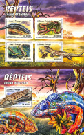 Sao Tome/Principe 2016 Reptiles 2 S/s, Mint NH, Nature - Crocodiles - Reptiles - Snakes - Sao Tome Et Principe