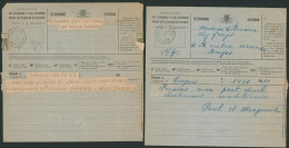 Lot De 2 Télégrammes Déposé à Tongres & Hoesselt > Brugge / Bruges (1927) - Telegrams