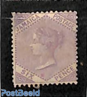 Jamaica 1870 6d, WM Crown-CC, Stamp Out Of Set, Without Gum, Unused (hinged) - Jamaica (1962-...)