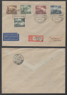 III REICH  MÜNCHEN /1943 "GEGEN BOLSCHEWISMUS"  LUFTPOST R-BRIEF ==> HAMBURG (ref 7292) - Briefe U. Dokumente