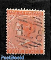 Jamaica 1870 4d, WM Crown CC, Used A28 (=Annotta Bay), Used Stamps - Jamaique (1962-...)