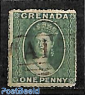 Grenada 1862 1d Green, Used, Used Stamps - Andere & Zonder Classificatie
