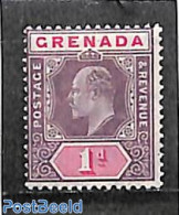 Grenada 1904 1d, WM Mult.Crown-CA, Stamp Out Of Set, Unused (hinged) - Other & Unclassified