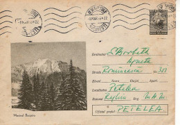 ROMANIA 1964: MOUNTAIN LANDSCAPE, Used Prepaid Postal Stationery Cover - Registered Shipping! - Postal Stationery