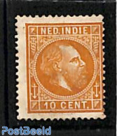 Netherlands Indies 1877 10c, Perf. 13.5:13.25, Large Holes, Without Gum, Unused (hinged) - Other & Unclassified