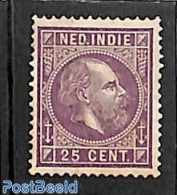 Netherlands Indies 1877 25c, Perf. 13.5:13.25, Stamp Out Of Set, Unused (hinged) - Other & Unclassified