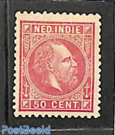 Netherlands Indies 1884 50c, Perf. 12.5, Small Holes, Stamp Out Of Set, Without Gum, Unused (hinged) - Andere & Zonder Classificatie