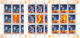 Yugoslavia 1997 TEnnis 3 M/s, Mint NH, Sport - Tennis - Unused Stamps