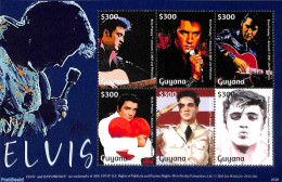 Guyana 2021 Elvis Presley 6v M/s, Mint NH, Performance Art - Elvis Presley - Music - Elvis Presley