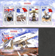 Sao Tome/Principe 2014 Concorde 2 S/s, Mint NH, Transport - Concorde - Aircraft & Aviation - Concorde