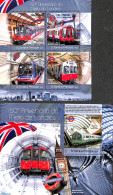 Sao Tome/Principe 2013 London Metro 2 S/s, Mint NH, Transport - Railways - Eisenbahnen