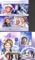 Sao Tome/Principe 2013 Valentina Tereshkova 2 S/s, Mint NH, Transport - Space Exploration - Sao Tome Et Principe