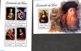 Sao Tome/Principe 2013 Leonardo Da Vinci 2 S/s, Mint NH, Art - Leonardo Da Vinci - Paintings - Sao Tome Et Principe