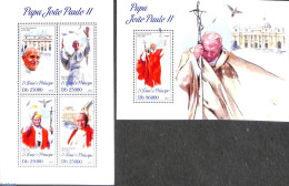 Sao Tome/Principe 2013 Pope John Paul II 2 S/s, Mint NH, Religion - Pope - Religion - Popes