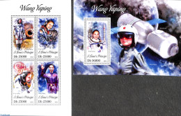 Sao Tome/Principe 2013 Wang Yaping 2 S/s, Mint NH, Transport - Space Exploration - Sao Tome Et Principe