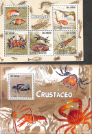 Sao Tome/Principe 2010 Crabs 2 S/s, Mint NH, Nature - Crabs And Lobsters - São Tomé Und Príncipe