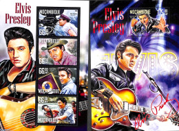 Mozambique 2016 Elvis Presley 2 S/s, Mint NH, Performance Art - Elvis Presley - Music - Elvis Presley