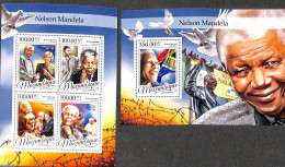 Mozambique 2016 Nelson Mandela 2 S/s, Mint NH, History - Politicians - Nelson Mandela - Mozambique