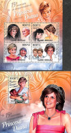 Guinea Bissau 2012 Princess Diana 2 S/s, Mint NH, Health - History - Red Cross - Charles & Diana - Kings & Queens (Roy.. - Rotes Kreuz