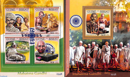 Guinea Bissau 2016 Mahatma Gandhi 2 S/s, Mint NH, History - Various - Gandhi - Textiles - Mahatma Gandhi