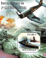 Mozambique 2011 World War II Ships S/s, Mint NH, History - Transport - World War II - Aircraft & Aviation - Ships And .. - Guerre Mondiale (Seconde)