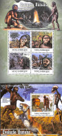 Mozambique 2011 Human Evolution 2 S/s, Mint NH, History - Nature - Various - Archaeology - Maps - Prehistory - Archäologie
