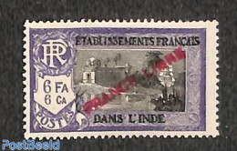 French India 1941 6Fa, 6Ca, FRANCE LIBRE, Stamp Out Of Set, Mint NH - Ongebruikt