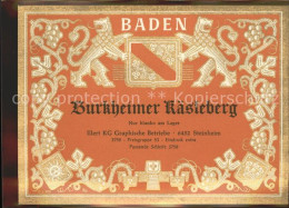 71605505 Burkheim Kaiserstuhl Weinetikette Burkheim Kaiserstuhl - Autres & Non Classés