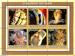 Mozambique 2002 Sea Snails 6v M/s, Mint NH, Nature - Shells & Crustaceans - Marine Life