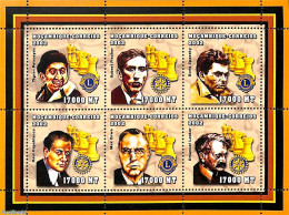 Mozambique 2002 Chess 6v M/s, Mint NH, Sport - Various - Chess - Lions Club - Rotary - Chess