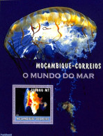 Mozambique 2002 Jellyfish S/s, Mint NH, Nature - Shells & Crustaceans - Meereswelt