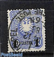 Türkiye 1884 German Post, 1pia On 20pf, Used, Used Stamps - Other & Unclassified