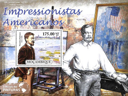 Mozambique 2011 American Impressionists S/s, Mint NH, Transport - Ships And Boats - Art - Modern Art (1850-present) - .. - Bateaux