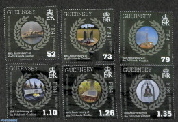 Guernsey 2022 Falklands War 6v, Mint NH, History - Transport - Militarism - Ships And Boats - Militaria