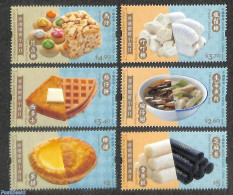 Hong Kong 2022 Local Snacks 6v, Mint NH, Health - Food & Drink - Unused Stamps