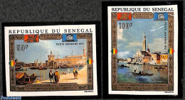 Senegal 1972 Save Venice 2v, Imperforated, Mint NH, History - Transport - Unesco - Ships And Boats - Bateaux