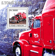 Sao Tome/Principe 2003 American Truck S/s, Mint NH, Transport - Automobiles - Voitures