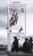 South Georgia / Falklands Dep. 2022 40th Anniv. Of Liberation S/s, Mint NH, History - Flags - Other & Unclassified