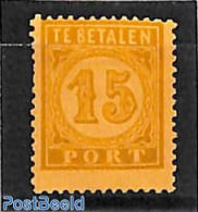 Netherlands Indies 1874 15c, Postage Due, Stamp Out Of Set, Unused Hinged, Unused (hinged) - Other & Unclassified