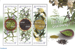 Australia 2022 Bush Seasonings 6v M/s, Mint NH, Nature - Flowers & Plants - Neufs