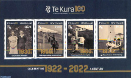 New Zealand 2022 Te Kura S/s, Mint NH, Nature - Various - Horses - Mail Boxes - Lighthouses & Safety At Sea - Art - Ph.. - Unused Stamps