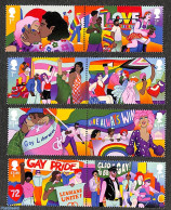 Great Britain 2022 Pride Festival 8v (4x[:]), Mint NH, Various - Folklore - Ongebruikt