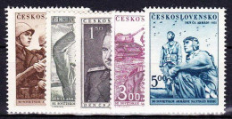 ** Tchécoslovaquie 1951 Mi 691-5 (Yv 600-4), (MNH)** - Unused Stamps
