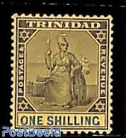 Trinidad & Tobago 1901 1sh, WM Crown-CA, Stamp Out Of Set, Unused (hinged) - Trinidad & Tobago (1962-...)