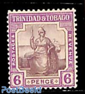 Trinidad & Tobago 1913 6d, WM Crown-CA, Stamp Out Of Set, Unused (hinged) - Trinité & Tobago (1962-...)